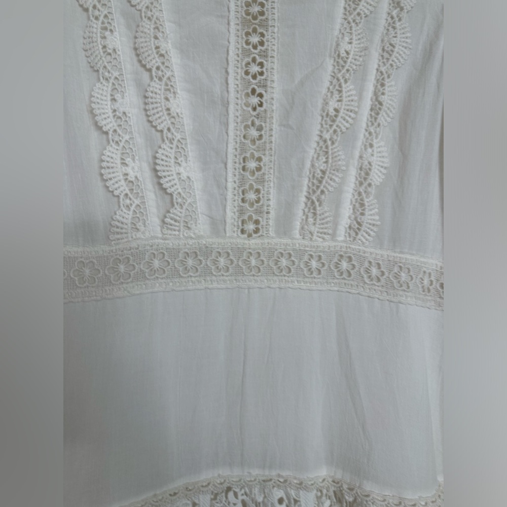 Stunning vintage inspired woman's white crochet dress new with tags - Picture 9 of 12